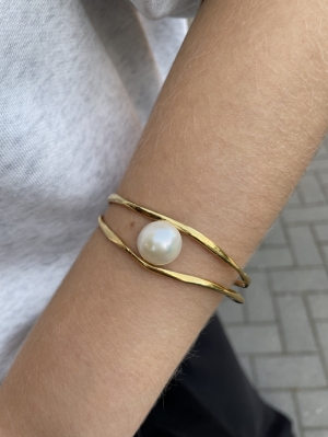 BANGLE PEARL gold