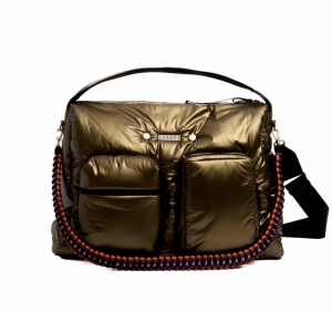 ESCAPE NYLON bronze gold pin
