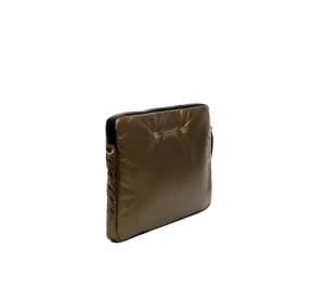PIXEL NYLON bronze gold pin