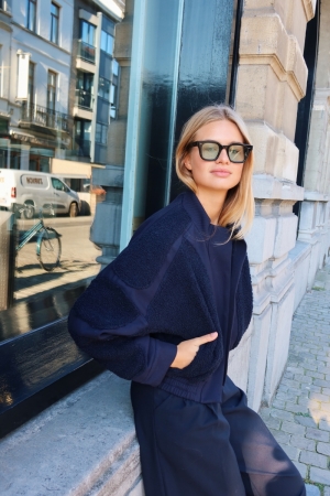 LIV BOMBER navy