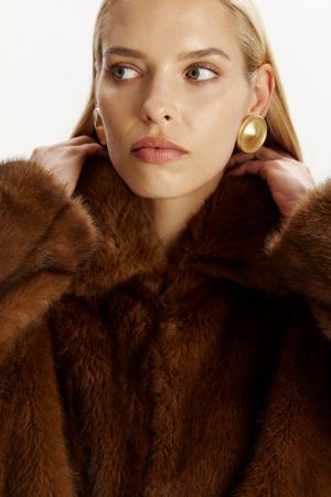 SYLVIE FAUX FUR chocolat