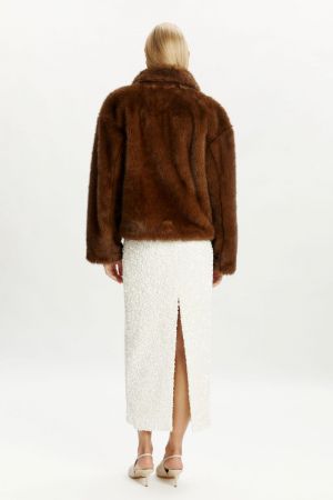 SYLVIE FAUX FUR chocolat