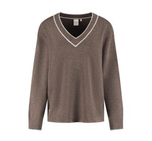 OLLY V-NECK brown
