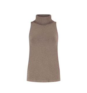 OLLY SLEEVELESS TURTLE brown