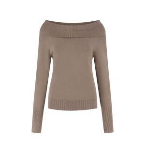 ONLY OFF SHOULDER brown