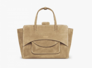 FLAP M SUEDE beige