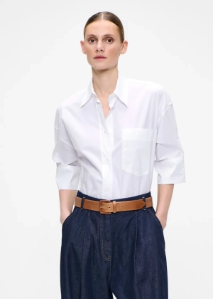 POPLIN CUF white