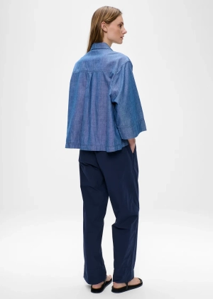 CHAMBRAY SHIRT mid blue
