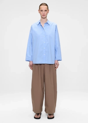 POPLIN WIDE SLEEVE sky blue