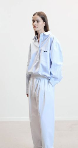 MADDOX COTTON blue stripe