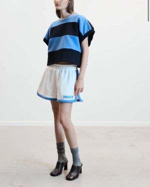 LEA SWEAT white / blue