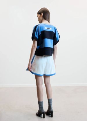 LEA SWEAT white / blue