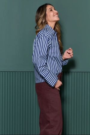 LA CAMISA CLASSIC blue stripe