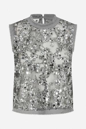MANIRA grey sequins