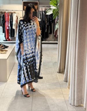 DREW KIMONO  blue black