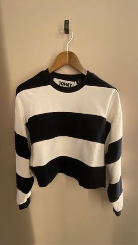 DEREK navy off white