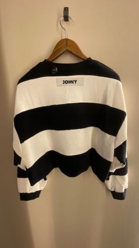 DEREK navy off white