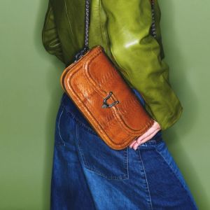 SAC MANON BAGUETTE cobra miel