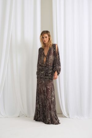 V2049 paisley ebony