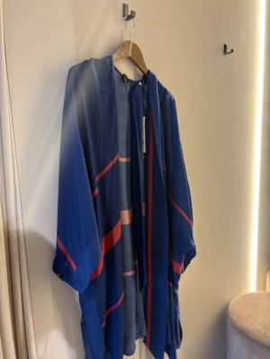 KIMONO C STRIPE blauw