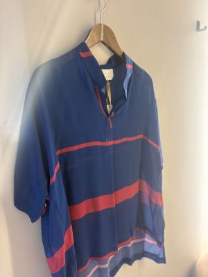 ZYAD STRIPE TOP blauw