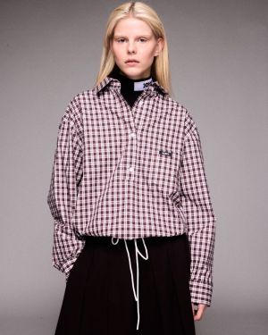 MADDOX CHECK burgundy