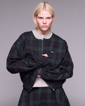 COOPER blue checked