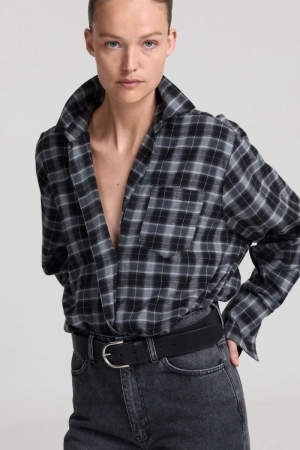 SCOTT grey checked