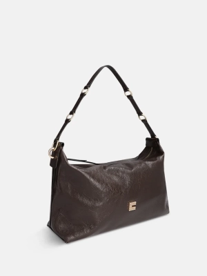 CHARLY CRINKLE PATENT chocolate