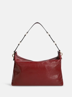 CHARLY CRINKLE PATENT burgendy