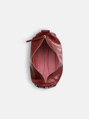 CHARLY CRINKLE PATENT burgendy