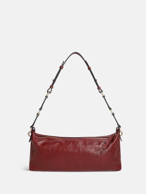 CHARLY TUBE CRINKLE PATENT burgundy