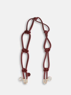 KNOT STRAP burgundy